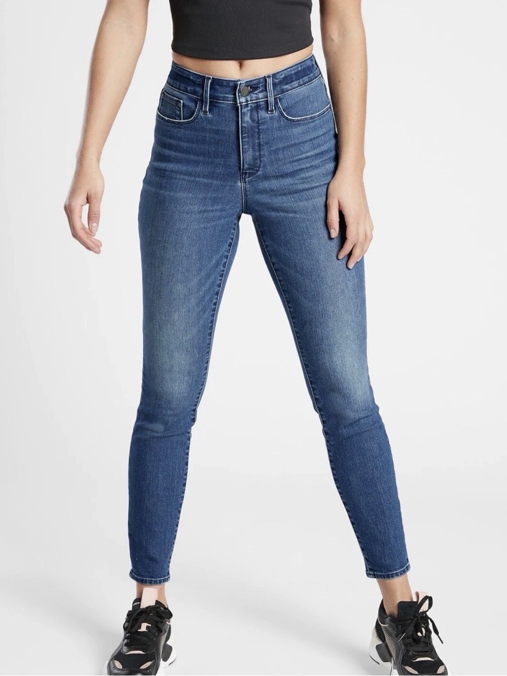 Athleta | Sculptek Mid-Rise Skinny Jeans Size 6